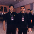 2004 Il M&deg;Giuseppe Giosu&egrave; con il M&deg;Marcello Cola, da San Francisco, uno dei maggiori esponenti del Kung Fu a livello mondiale